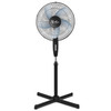 Simple Deluxe Oscillating 16" 3 Adjustable Speed Pedestal Stand, 16" Black