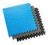 SIVAN HEALTH AND FITNESS PUZZLE EXERCISE MAT EVA INTERLOCKING TILES - BLUE