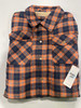 EURO JOY MEN'S FLANNEL SHERPA-LINED SHIRT JACKET - SIZE: MEN 2XL - GOLD/BLACK New