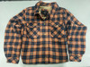 EURO JOY MEN'S FLANNEL SHERPA-LINED SHIRT JACKET - SIZE: MEN 2XL - GOLD/BLACK New
