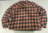 EURO JOY MEN'S FLANNEL SHERPA-LINED SHIRT JACKET - SIZE: MEN 2XL - GOLD/BLACK New