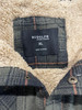 RUDOLPH MEN'S FLANNEL SHERPA-LINED SHIRT JACKET - SIZE: MEN XL - OLIVE/BLACK New