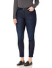 AMAZON ESSENTIALS WOMEN'S MID RISE CURVY SKINNY JEAN - SIZE 12 SHORT - DARK WASH