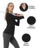 FKEEP WOMEN'S TENNIS GOLF SHIRT LONG SLEEVED TOP SPORT ACTIVEWEAR V-NECK - L New