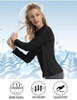 FKEEP WOMEN'S TENNIS GOLF SHIRT LONG SLEEVED TOP SPORT ACTIVEWEAR V-NECK - L New