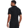 UNDER ARMOUR MEN'S TECH GOLF POLO - BLACK/GRAPHITE/GRAPHITE - SIZE XL New