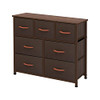 AZL1 Life Concept Storage Organizer 7-Drawer Closet Shelves Sturdy Frame Coffee