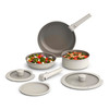 BELLA 8 PIECE COOKWARE SET CERAMIC NONSTICK  ODJ-BLS801 - OATMILK