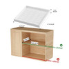 DEKAVA 2 PACK PULL OUT CABINET ORGANIZER EXPANDABLE ADHESIVE PULL-B2 - WHITE