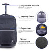 J WORLD NEW YORK SUNDANCE ROLLING BACKPACK GIRL BOY ROLLER BOOKBAG RBS-20 BLACK New