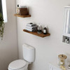 VASAGLE Wall Shelf Set of 2, Vintage Floating Shelf 23.6 Inch, Hanging Shelves