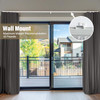 HOEFLIFE CEILING CURTAIN TRACK CURTAIN TRACK CEILING MOUNT (12-15FT) - WHITE