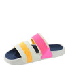 NEW BALANCE WOMEN'S 202 SLIDE SANDAL - SIZE 8 WHITE/VIBRANT PINK/VIBRANT APRICOT NEW BALANCE WOMEN'S 202 SLIDE SANDAL - SIZE 8 WHITE/VIBRANT PINK/VIBRANT APRICOT