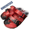 BIRKENSTOCK ARIZONA ESSENTIALS EVA NARROW WIDTH MEN 6N WOMEN 8N RED/BLACK/WHITE