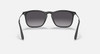 RAY-BAN CHRIS FRAME LIGHT GRAY GRADIENT DARK GRAY 54/18MM - MATTE RUBBER BLACK