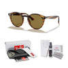 RAY-BAN RB2180 STRIPED RED HAVANA B-15 BROWN LENSES RED HAVANA/ BROWN SIZE 51MM