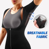 MATKAO SAUNA SUIT FOR WOMEN WEIGHT LOSS SAUNA SHIRT FOR WOMEN/WOMEN M/BLUE