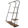 HONEY-CAN-DO FREESTANDING DOUBLE-ROD OPEN-CLOSET CLOTHES STORAGE WARDROBE