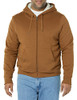 AMAZON ESSENTIALS HOODIE FOR MEN, SHERPA-LINED FLEECE SWEATSHIRT - XS - BROWN New