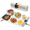Silicone Electric Warming Tray for Food, Foldable Roll up Food Warmers