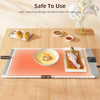Silicone Electric Warming Tray for Food, Foldable Roll up Food Warmers