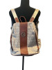 MARCO M BACKPACK LUXURY PURSE MULTIPLE POCKETS DUST COVER - MONOGRAM/CREME