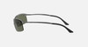 RAY BAN POLISHED GUNMETAL FRAMES WITH G-15 GREEN LENS RECTANGLE SHAPE