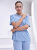 TALMONT WOMEN'S PAJAMA SET SHORT SLEEVE 2 PIECE OUTFITS - X-LARGE - BLUE New