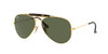 RAY BAN RAY-BAN RB3029 OUTDOORSMAN II AVIATOR SUNGLASSES RB3029 GOLD/G-15 GREEN