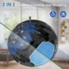 ZCWA Robot Vacuum and Mop Combo WiFi/App/Alexa 2 in 1 Mopping BR151 Black