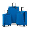 SAMSONITE SAIRE LTE SOFTIDE EXPANDABLE LUGGAGE SPINNER WHEELS 3 PC SET BLUE New