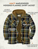 LEGENDARY WHITETAILS MEN'S MAPLEWOOD HOODED SHIRT JACKET - SIZE: MEN L - PLAID New
