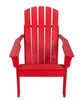 SHINE 36.25"WOODEN MID-CENTURY MODERN ADIRONDACK HYDRO-TEX FINISH - CHILI RED