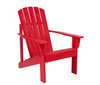 SHINE 36.25"WOODEN MID-CENTURY MODERN ADIRONDACK HYDRO-TEX FINISH - CHILI RED