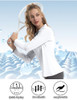 Women's Tennis Golf Shirt Long Sleeved Top Sport Activewear V-Neck Workout New