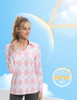 WOMEN'S TENNIS GOLF SHIRT LONG SLEEVED TOP SPORT ACTIVEWEAR V-NECK LARGE