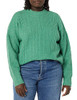 AMAZON ESSENTIALS WOMEN CABLE KNIT SWEATER, CREWNECK, SIZE: WOMEN XL, SAGE GREEN New