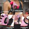 SIMARI BREATHABLE WORKOUT GLOVES M - SIZE: MEN M - COLOR: 1B-CALYPSO CORAL