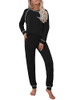 Ekouaer PAJAMAS SET FOR WOMEN SOFT COMFY PJS SETS S-XXL WOMEN S - BLACK New