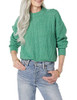 AMAZON ESSENTIALS WOMEN'S CABLE KNIT SOFT TOUCH CREWNECK SAGE GREEN SIZE S New