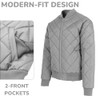 Galaxy by Harvic Men's Heavyweight Dimond Quilted Bomber Jacket Varsity Coat New