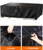 RUIMOY PATIO FURNITURE COVERS, OUTDOOR FURNITURE COVER WATERPROOF - BLACK