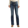 SILVER JEANS W31/L34 WOMEN'S SUKI MID RISE CURVY FIT INDIGO WASH BOOTCUT JEANS