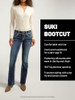 SILVER JEANS W31/L34 WOMEN'S SUKI MID RISE CURVY FIT INDIGO WASH BOOTCUT JEANS