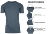 GALAXY BY HARVIC 2XL MEN'S PERFORMANCE MOISTURE WICKING ACTIVE SHORT SLEEVE New