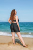 ATTRACO WOMEN'S SWIM SHORTS WITH POCKETS PLUS SIZE BOTTOMS BLACK SIZE 2XL New