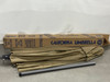 CALIFORNIA UMBRELLA 9' ROUND ALUMINUM POLE FIBERGLASS RIB UMBRELLA - CHAMPAGNE