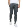 BASTION TRAIL MEN'S FLEECE DRAWSTRING JOGGER PANTS - CHARCOAL - SIZE 3XL New