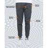 BASTION TRAIL MEN'S FLEECE DRAWSTRING JOGGER PANTS - CHARCOAL - SIZE 3XL New