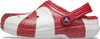 CROCS CLASSIC HOLIDAY CLOG MEN'S 7 WOMEN'S 9 CANDY CANE RED/WHITE New